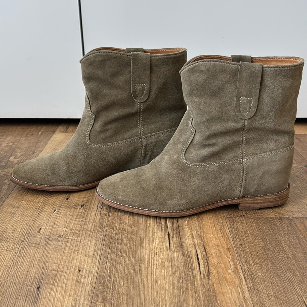 ISABEL MARANT “Crisi” Ankle Boots, Taupe, 40 - Picture 4 of 11
